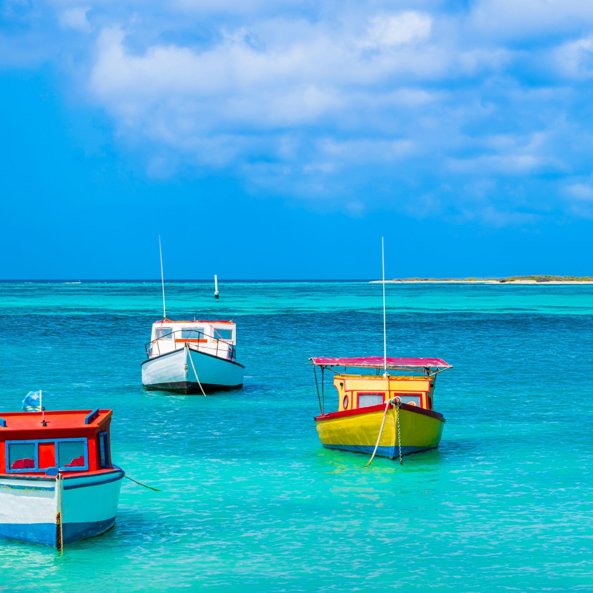 Caribbean beach on a beautiful day