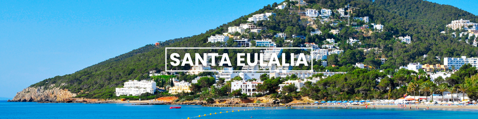 a picture of santa eualia with a mountain in the background  Barter's Travelnet 