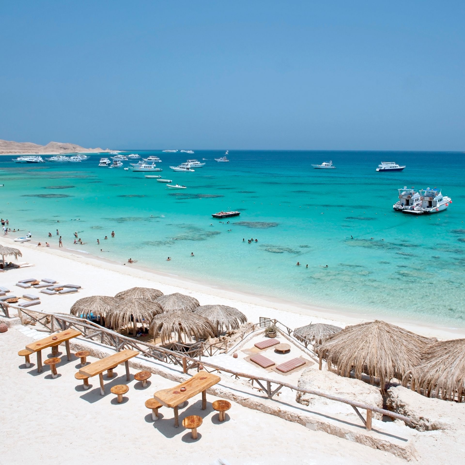 hurghada beach on a sunny day