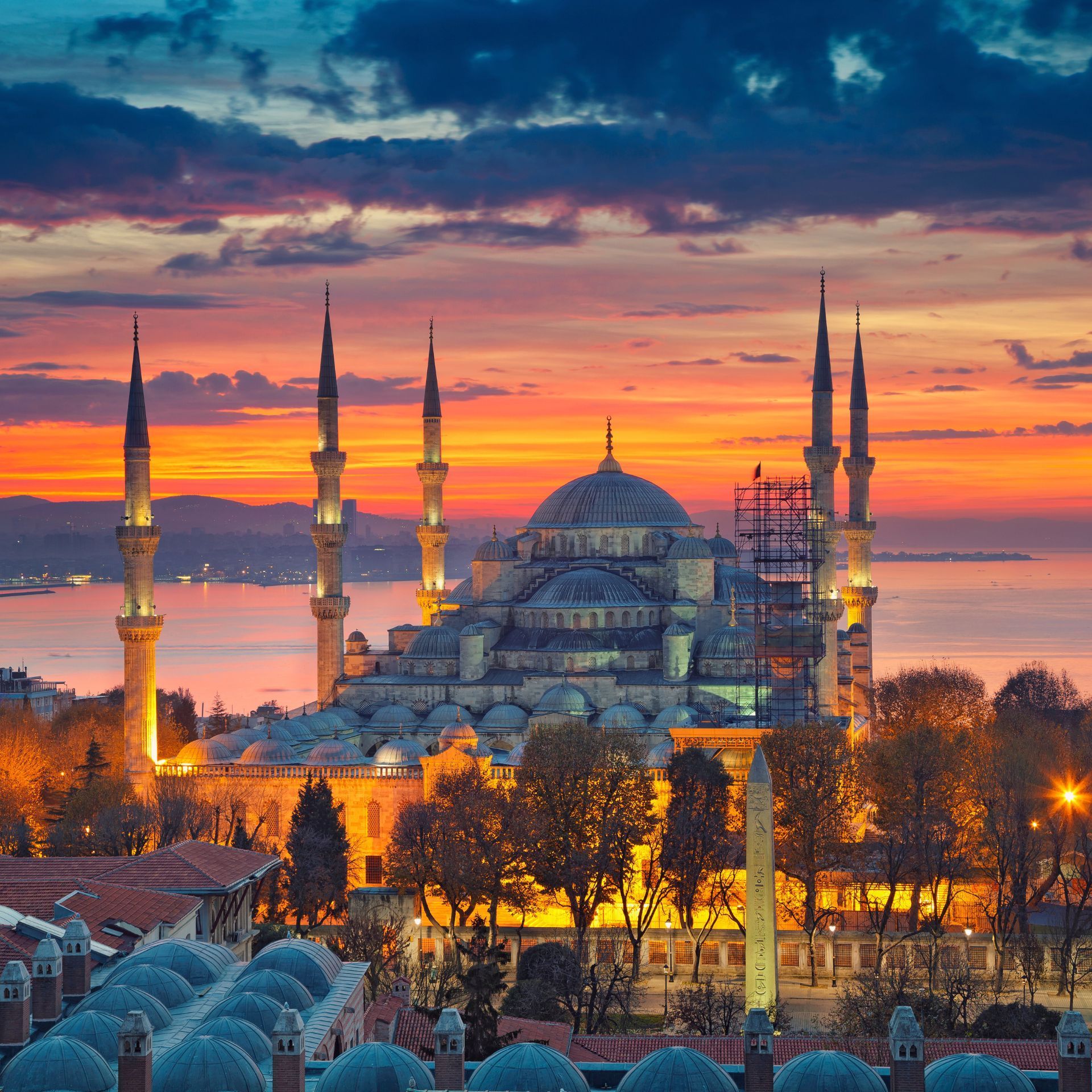 istanbul turkey sunset