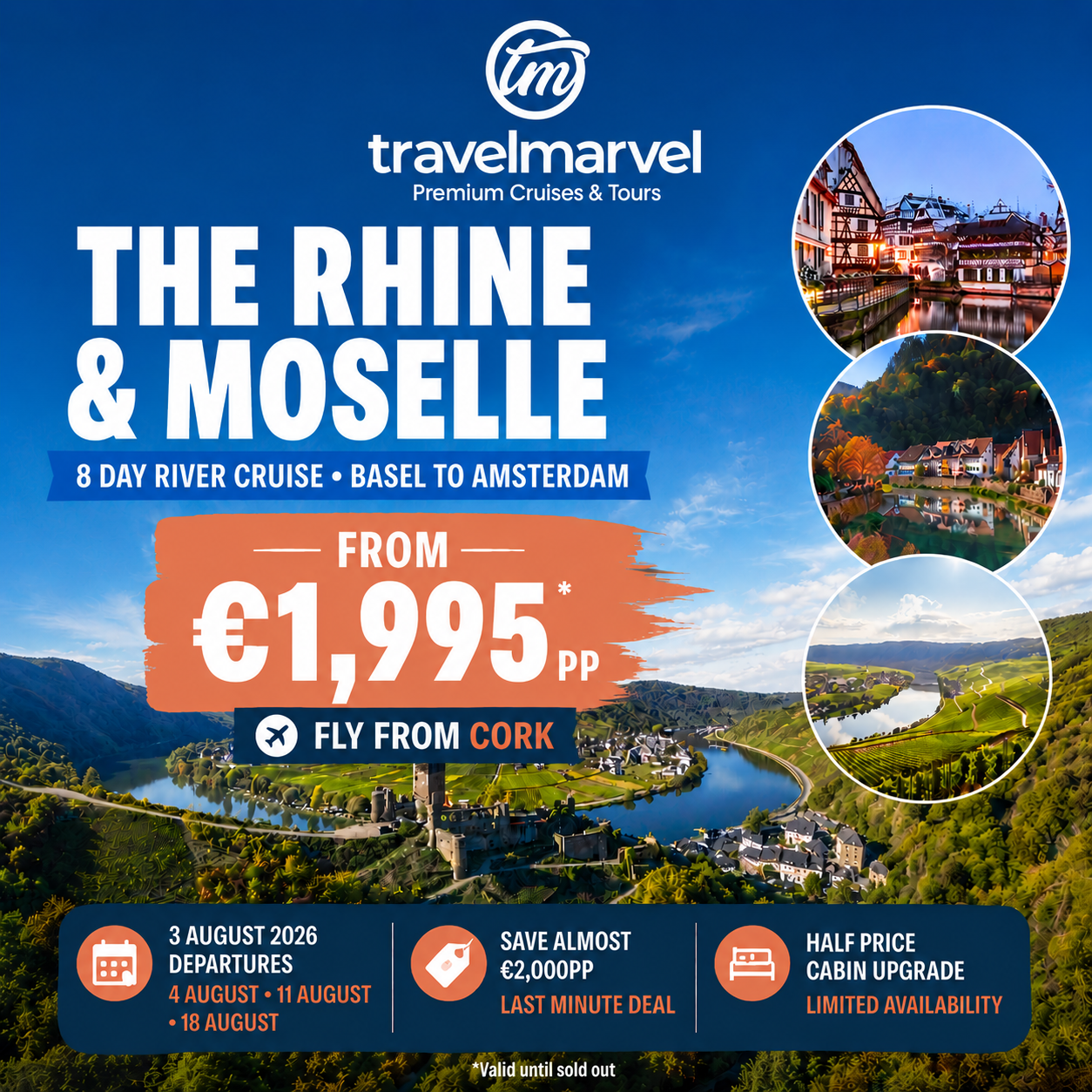 8 Days Rhine & Moselle River Cruise
