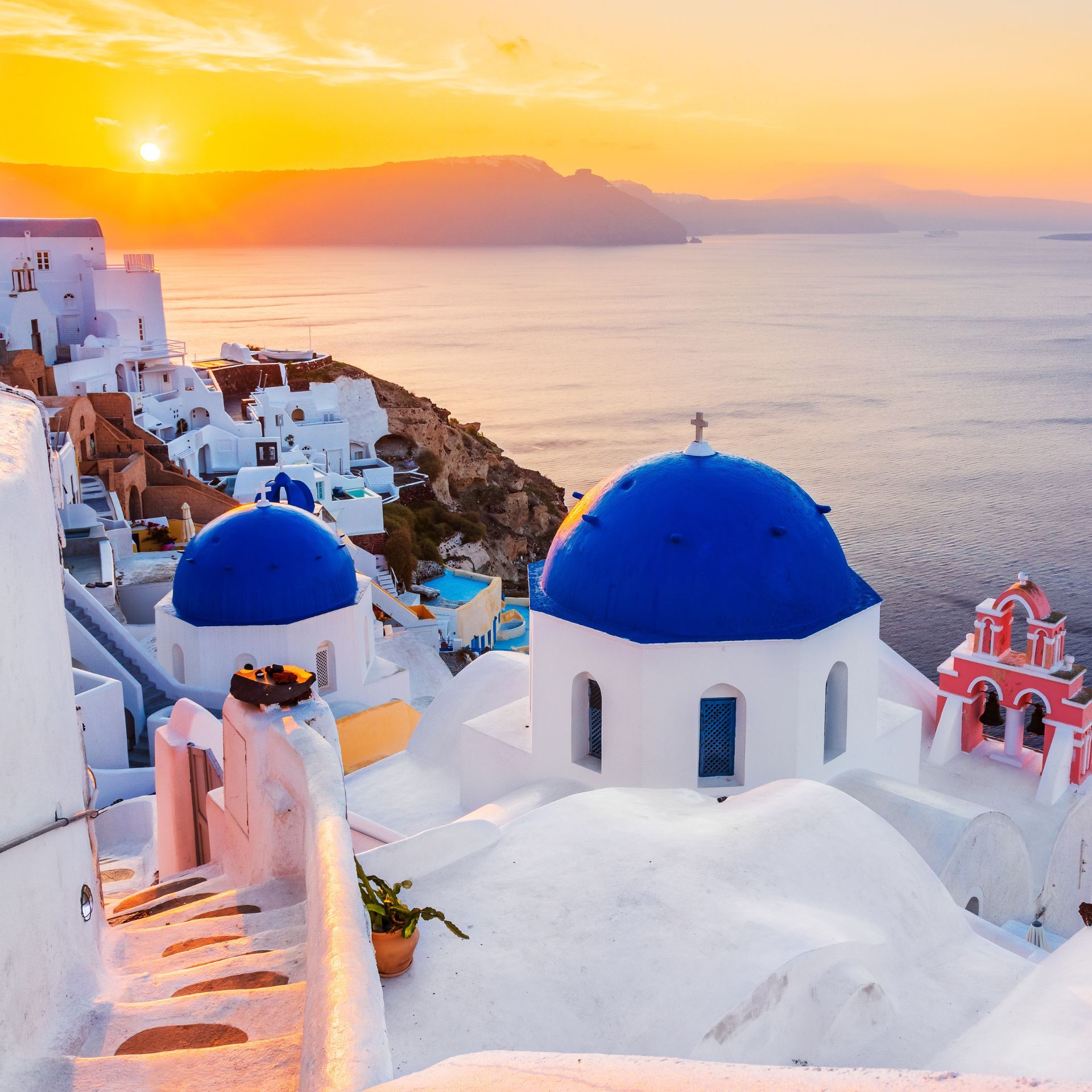 santorini sunset