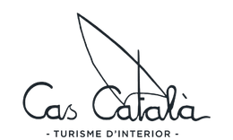 Un logotipo en blanco y negro para Cas Catalana Turismo de Interior