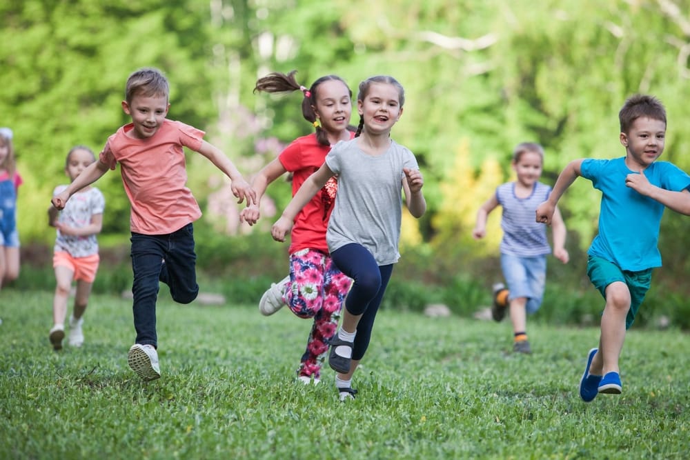 kinderen rennen renspel