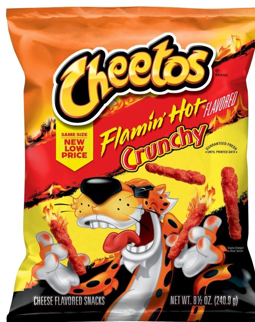Flaming hot cheetos