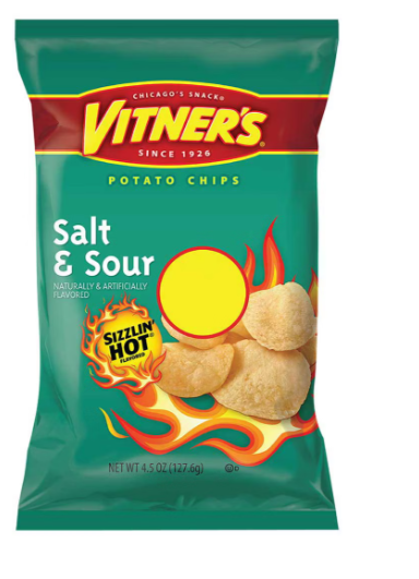 Vitners sizzlin salt and sour chip