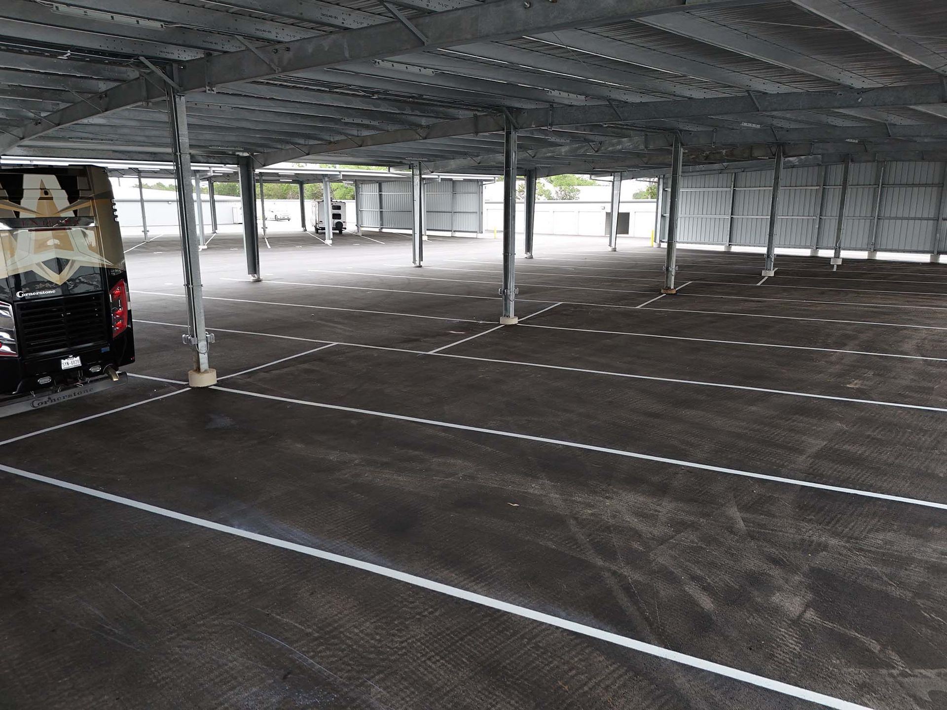 Covered boat & RV storage for your large items near New Braunfels, TX and Canyon Lake.