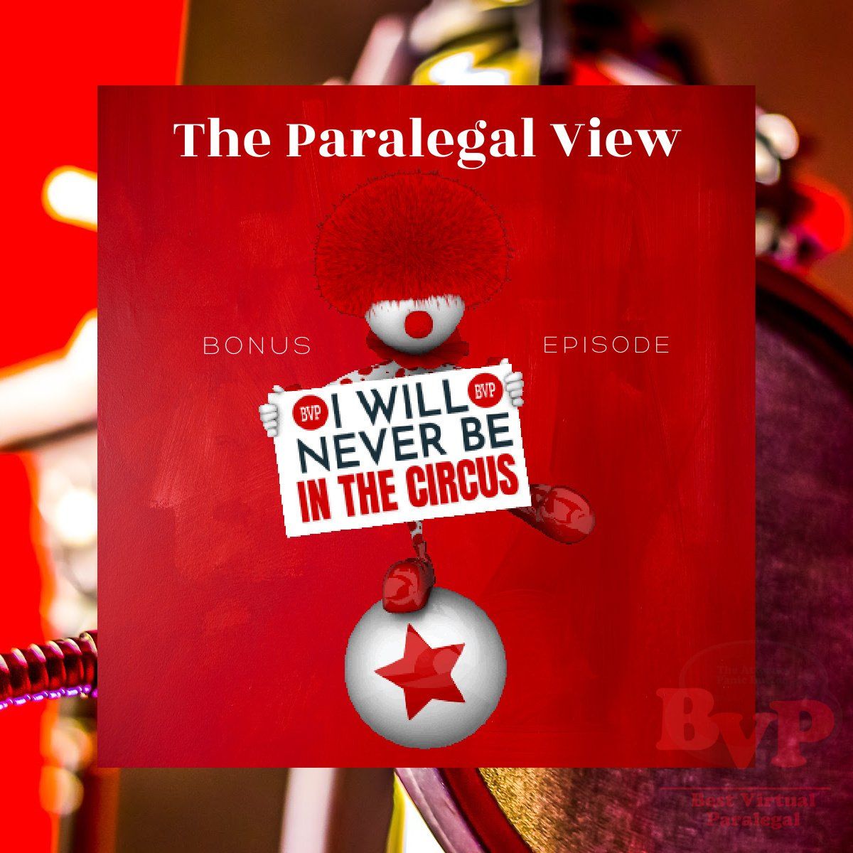 A poster that says ' the paralegal view ' on it.