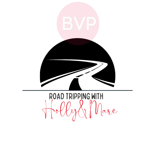 A logo for road tripping with holly and mare.