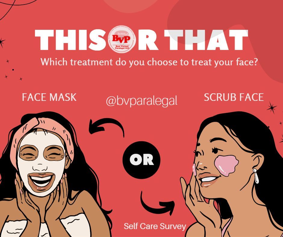 A poster that says this or that which treatment do you choose to treat your face.