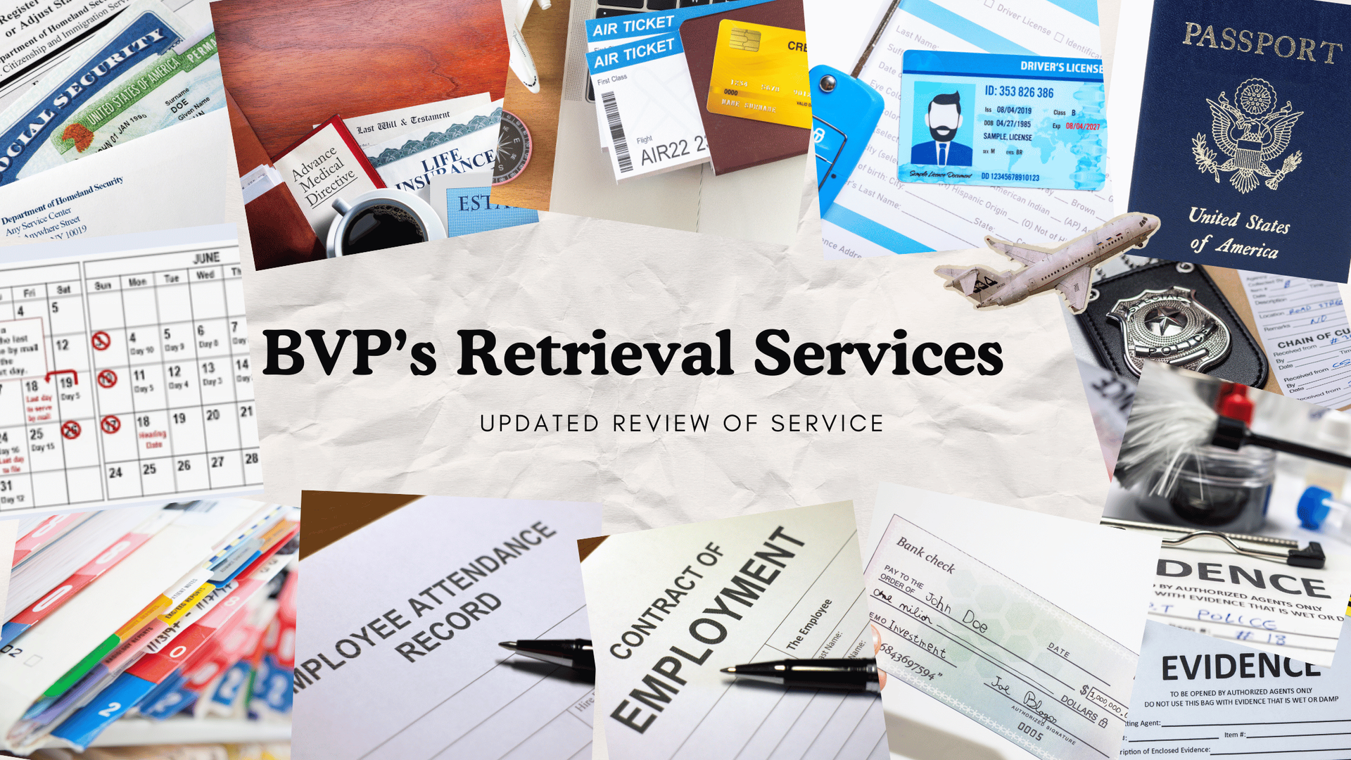 A variety of diferent types of documents on a table at Best Virtual Paralegal LLC (BVP)