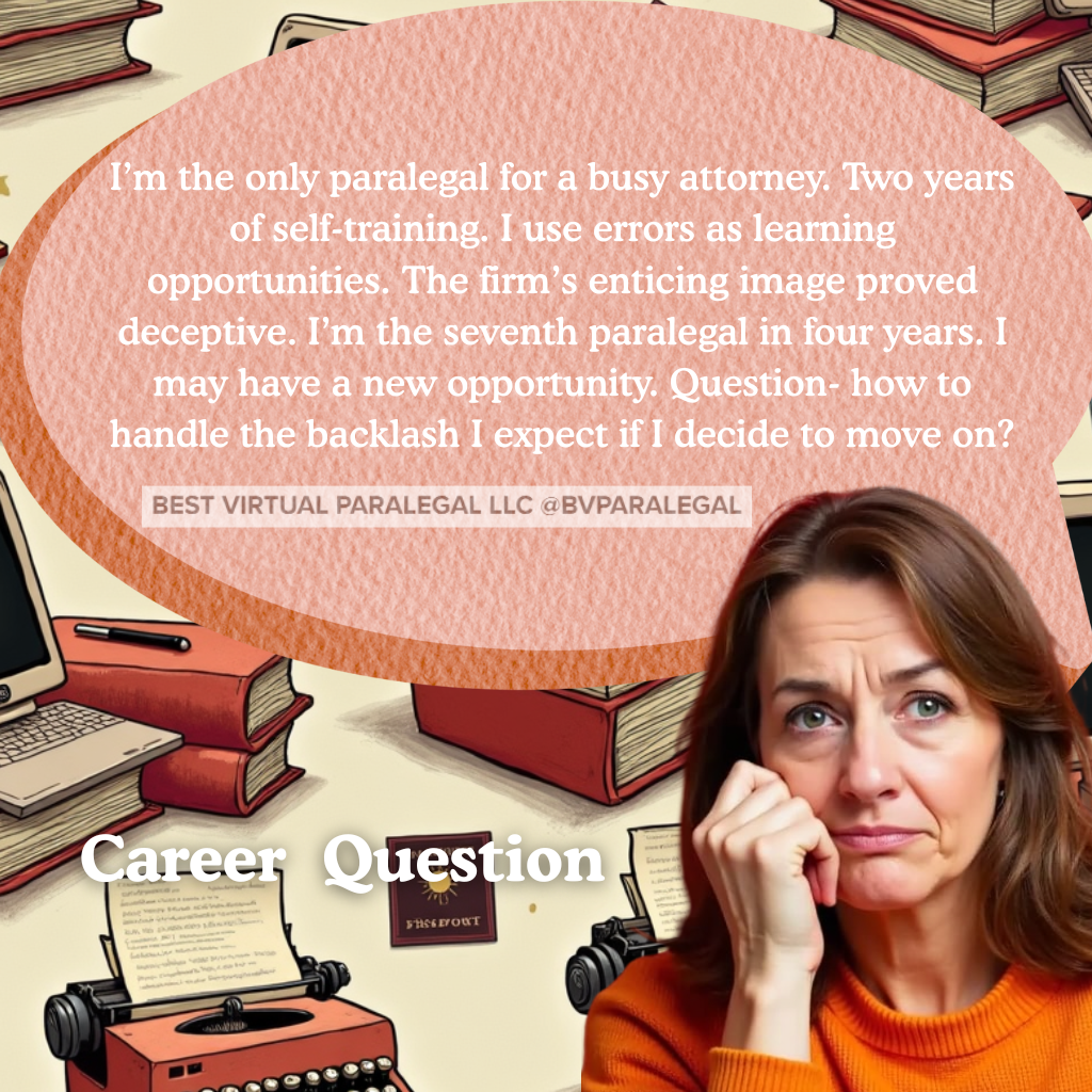 A paralegal with a question A career question.