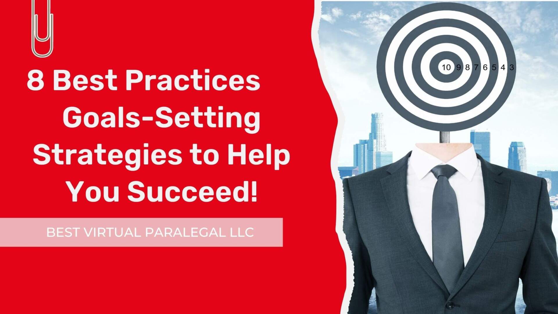 A man in a suit and tie with a target instead of his head.