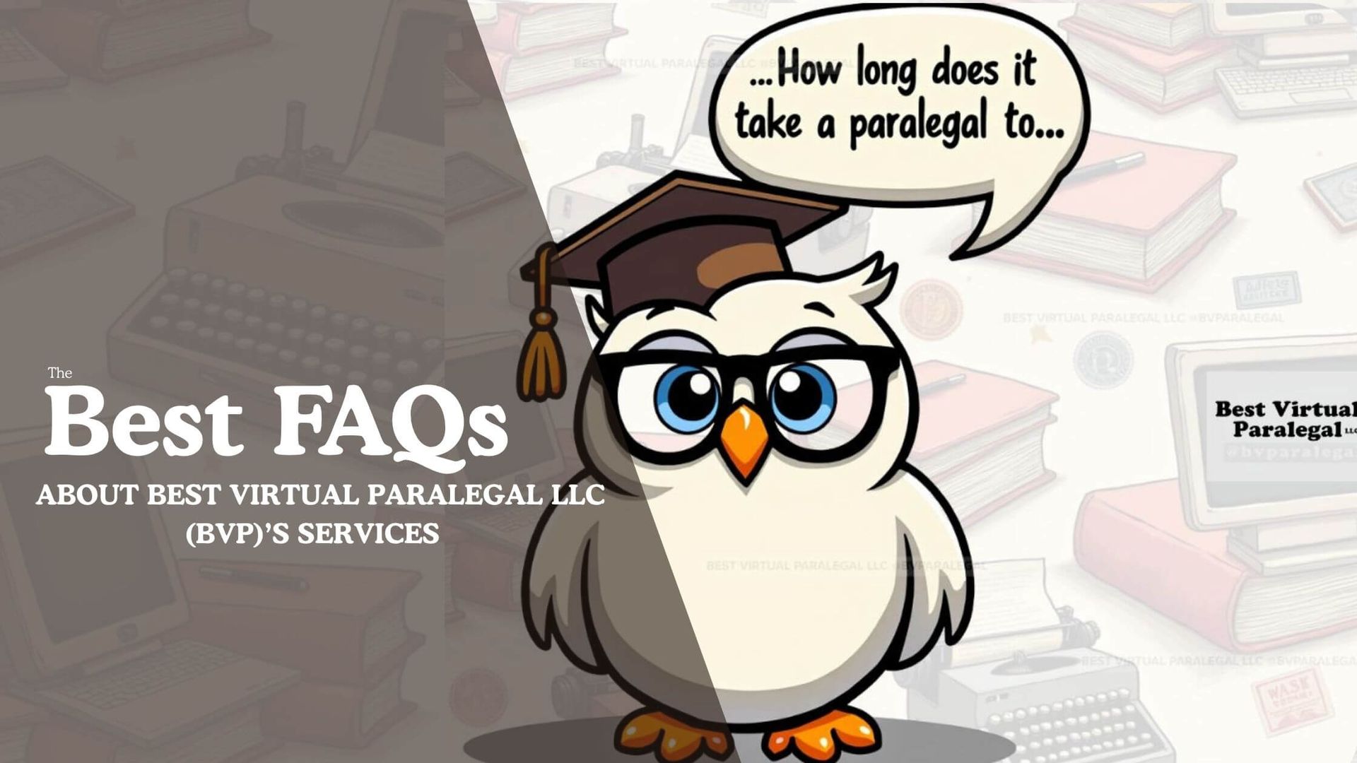 A cartoon owl with a gradution cap with a speech buble above the owl's head that reads, 