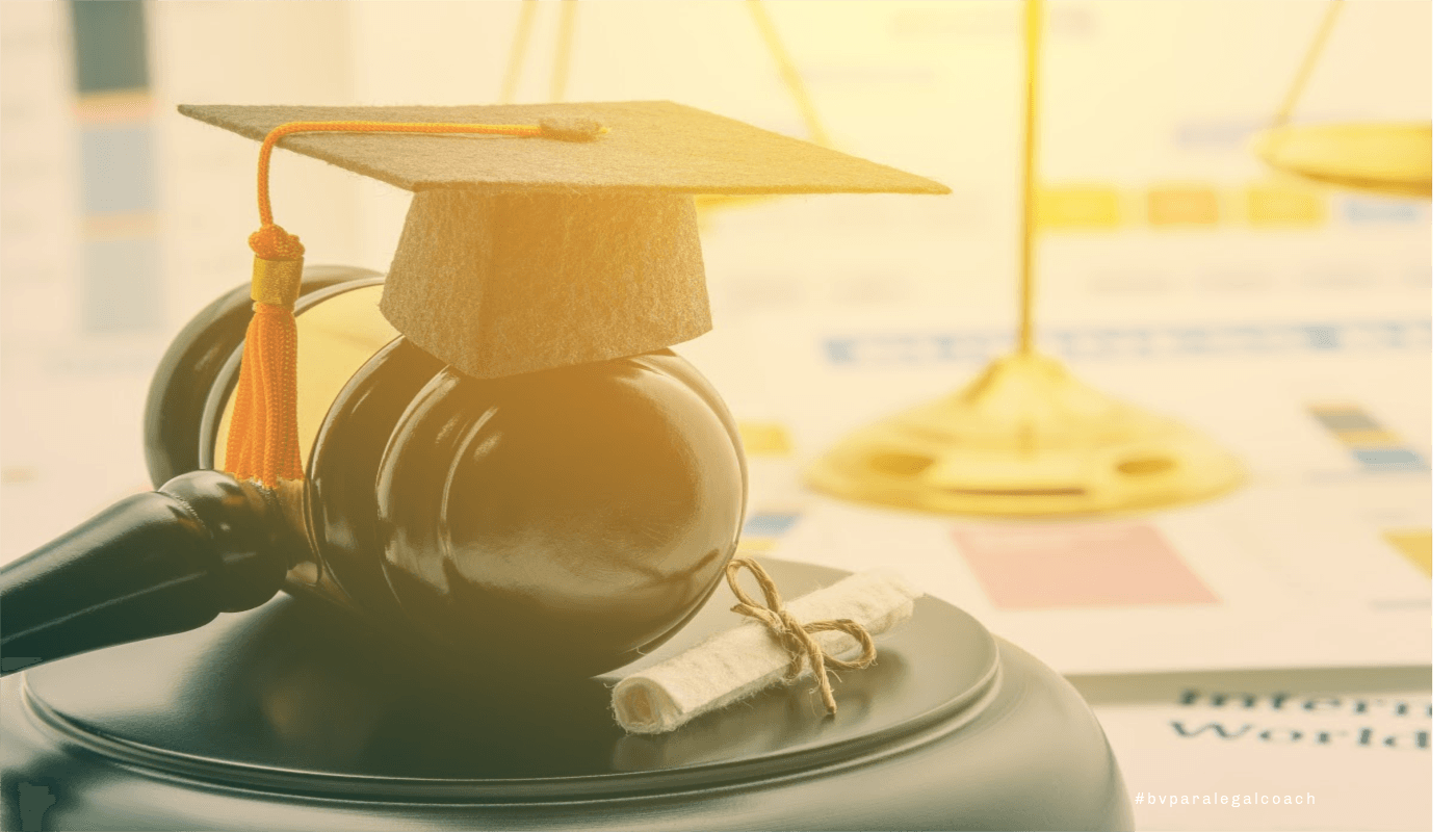 A graduation cap is sitting on top of a judge 's gavel.