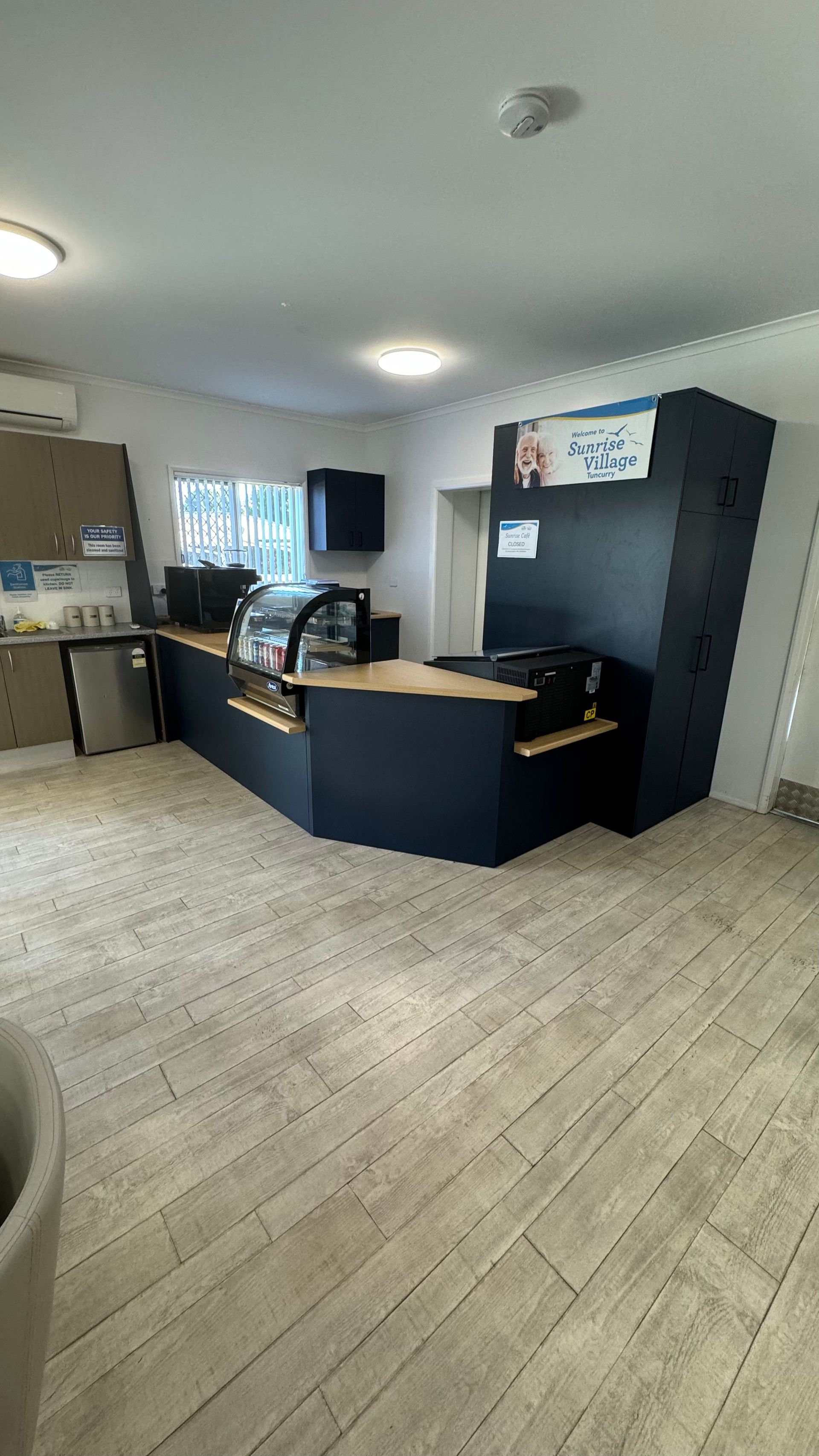 Office reception desk with desk joinery fit-outs recently installed — Coastal Detail Joinery in Forster, NSW