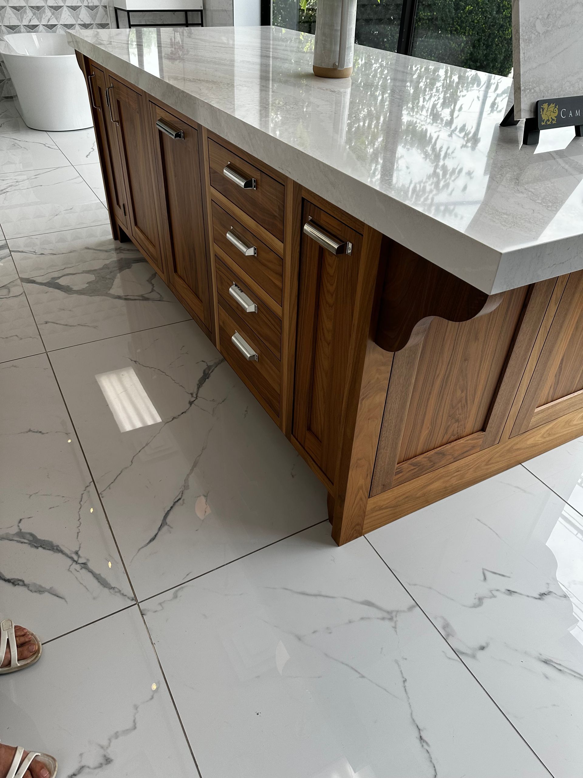Custom kitchen remodel with modern cabinetry features