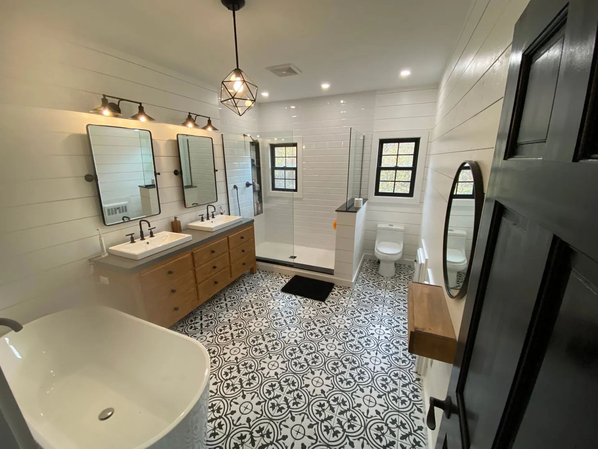 Custom kitchen remodel with modern cabinetry features