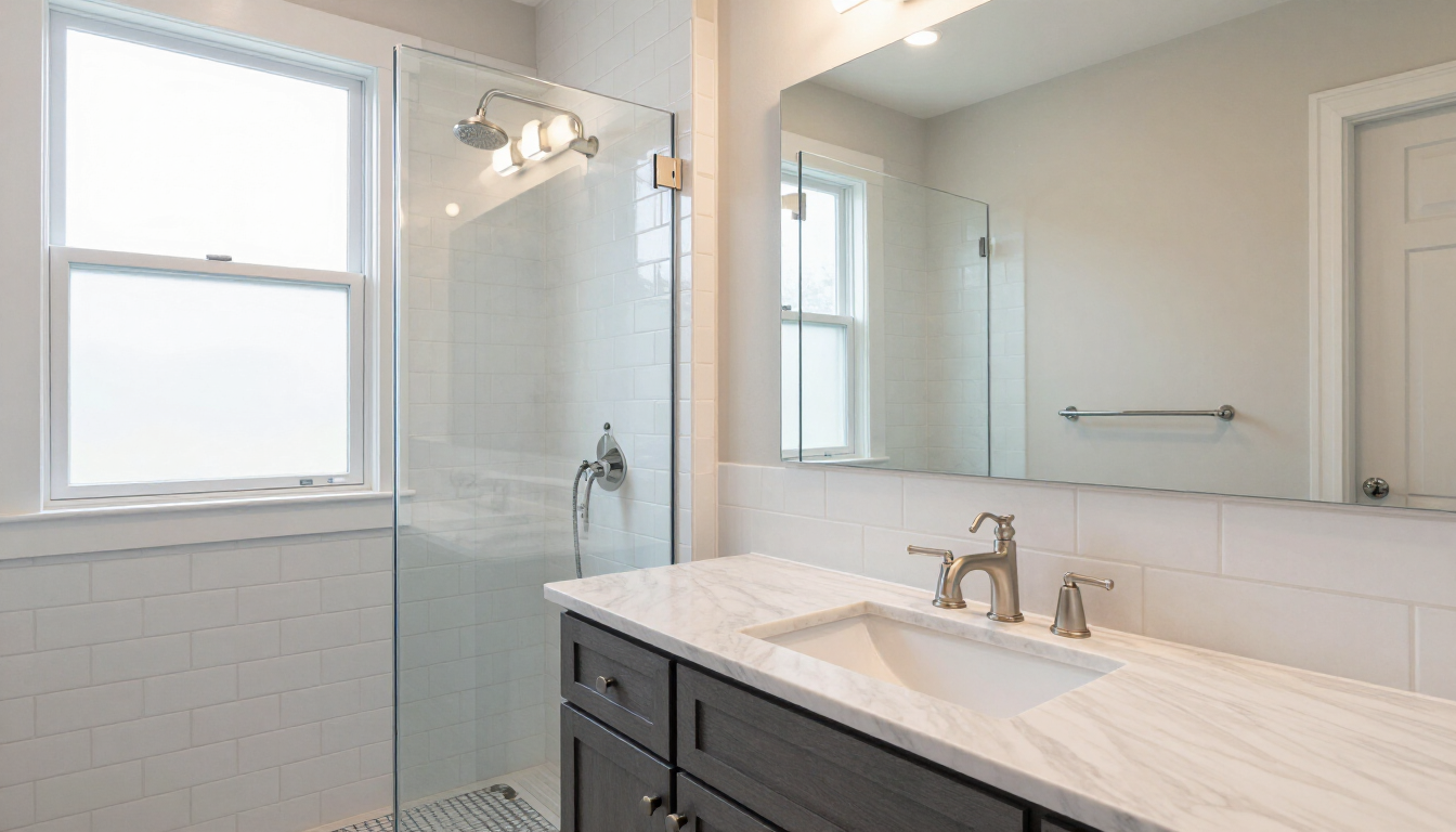 Remodeled bathroom in Charlotte NC home