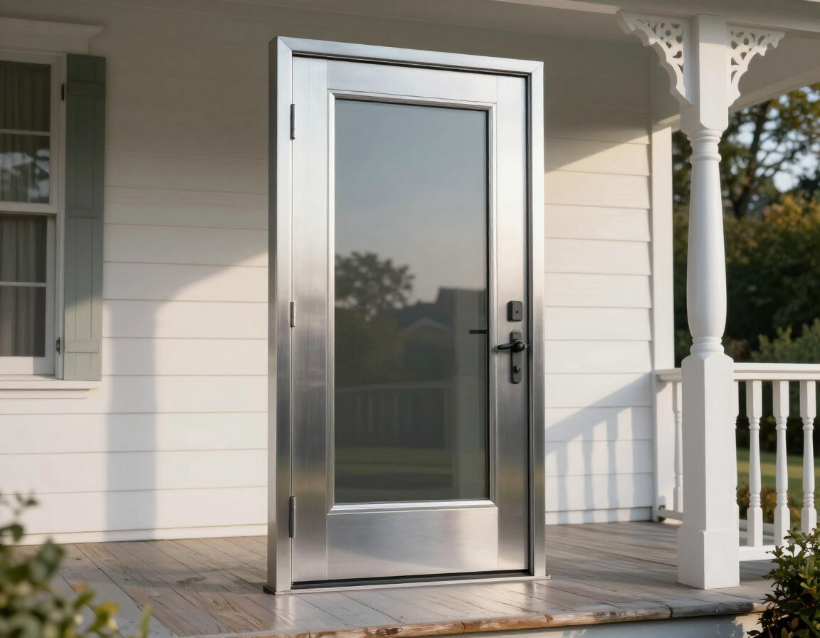 Storm door on NC home porch