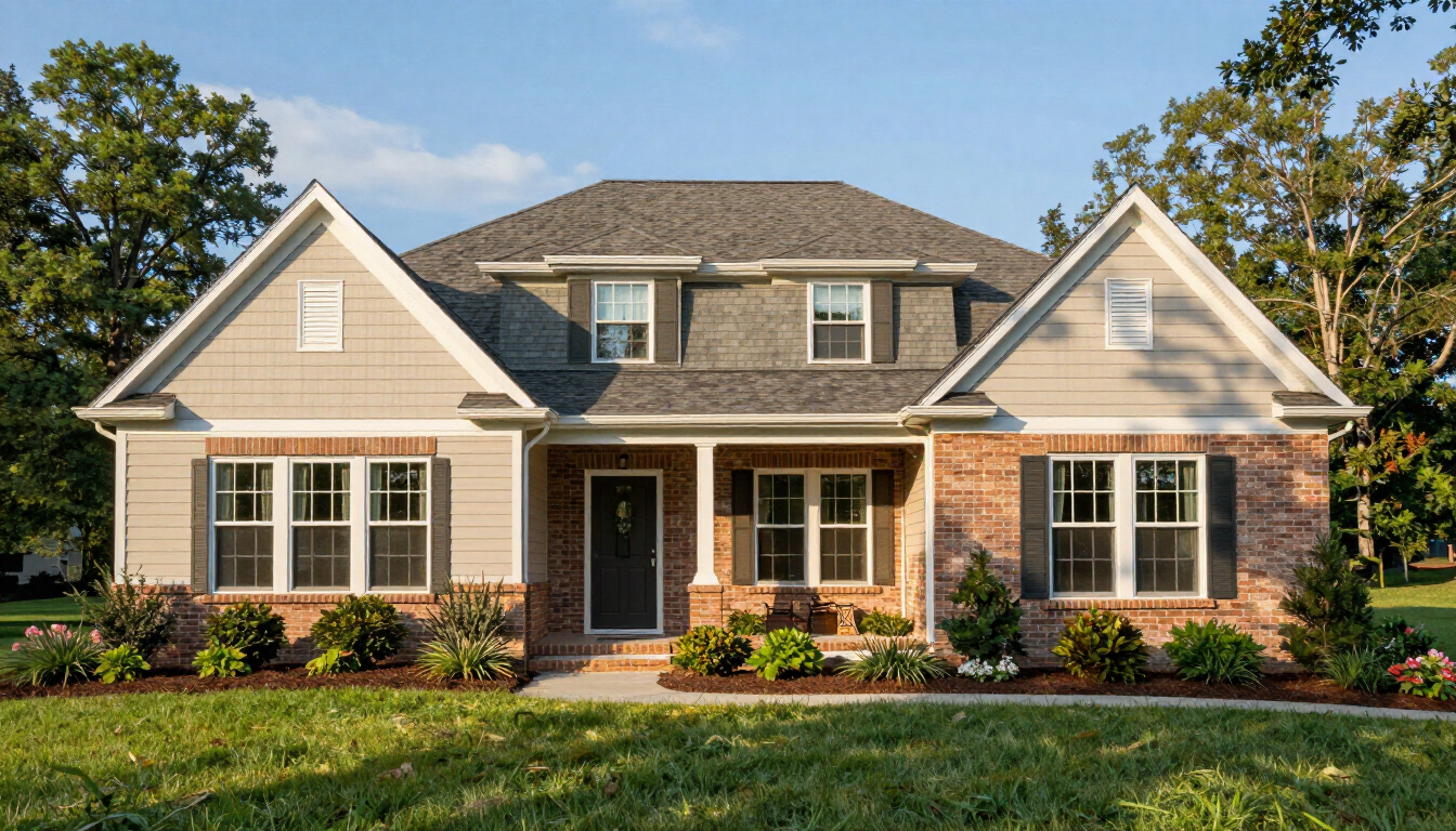Home addition in North Carolina with an integrated roofline