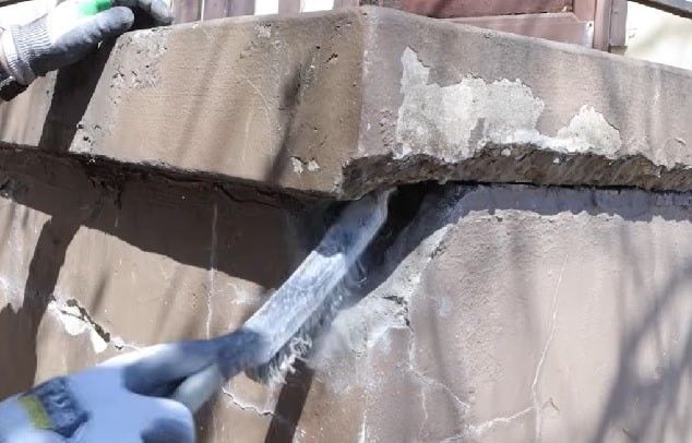 Cement concrete repair with resurfaced crack-free finish, completed in Atlanta