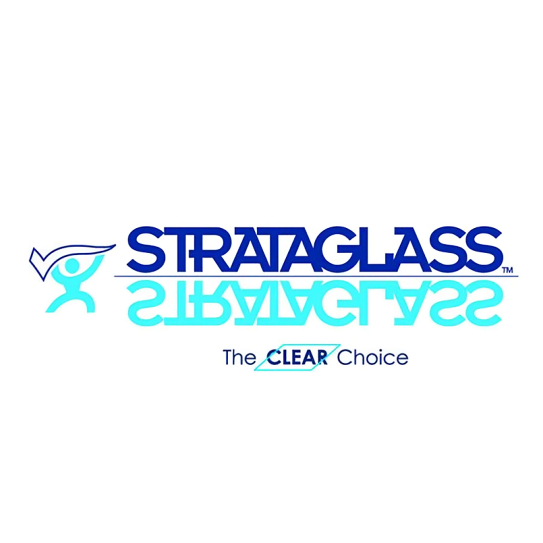 The logo for strataglass is a clear choice.