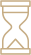 Hourglass symbol.