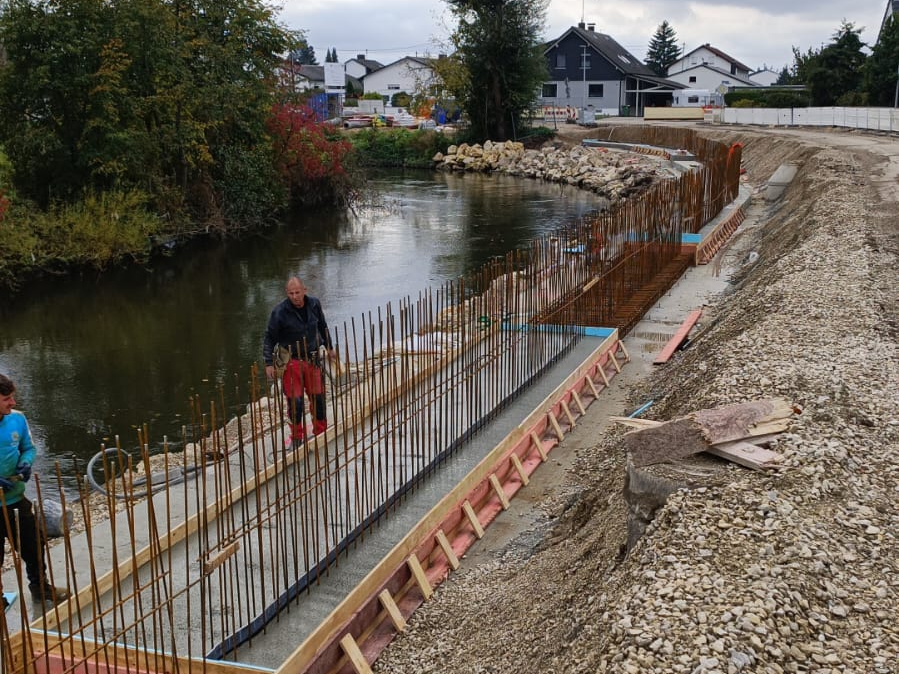 Arbeiten für Hochwasserschutz sind in vollem Gange