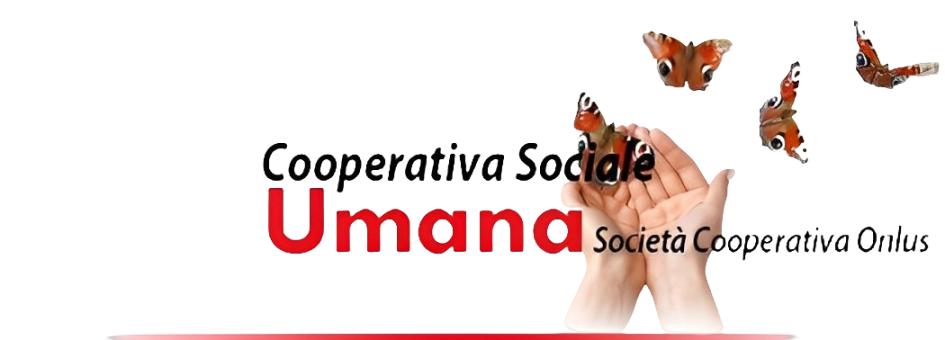  logo cooperativa umana l' aiuto non vive di parole