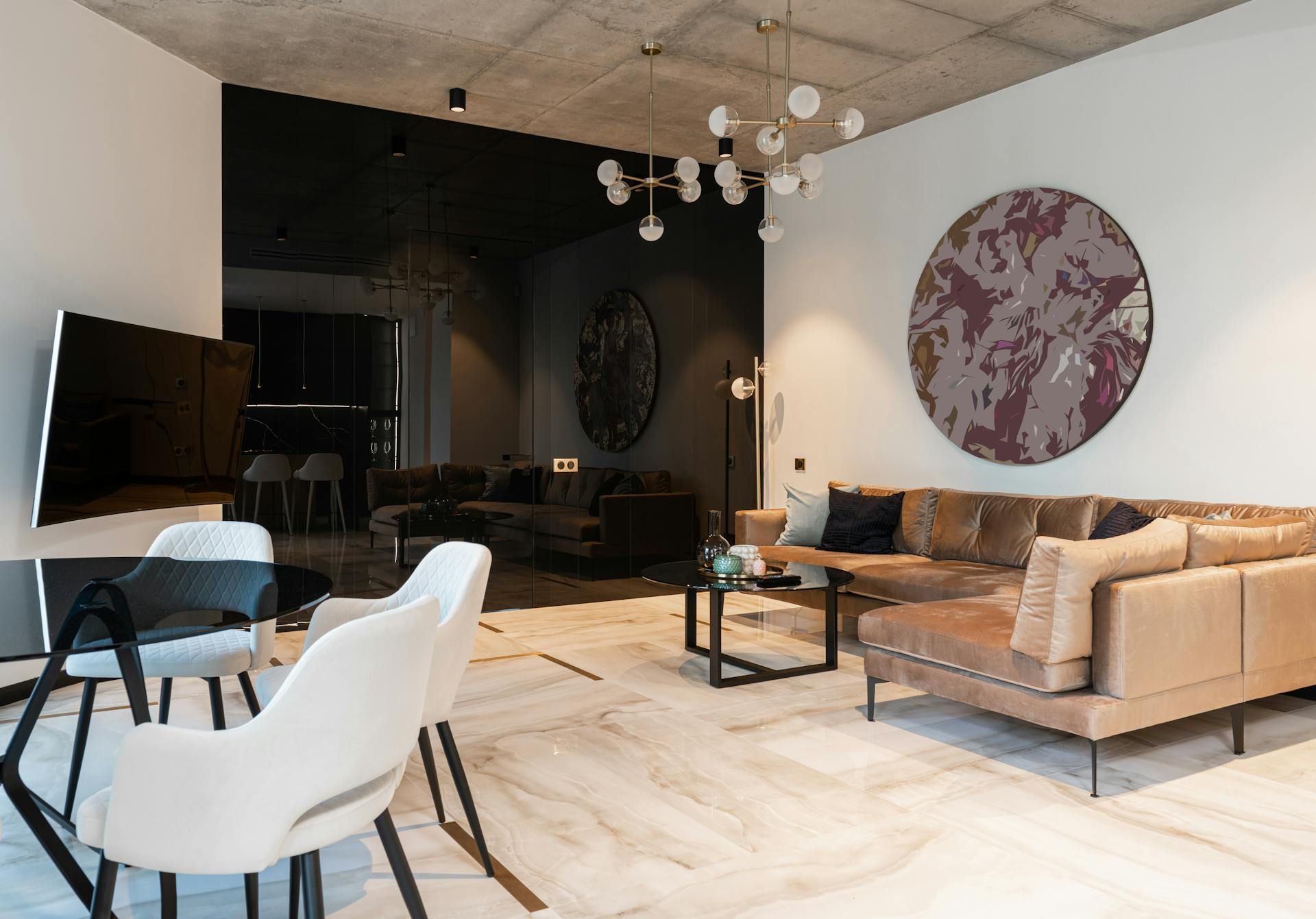 Image of a living room representing completed remodeling services from Facility Solutions