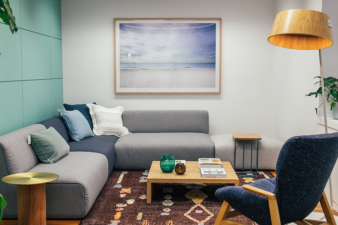 Sitting area representing a finished project for Facility Solutions