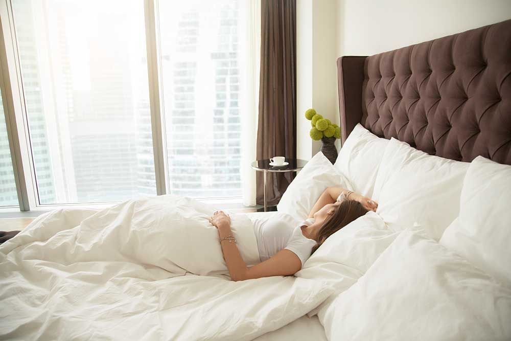 Woman Waking Up