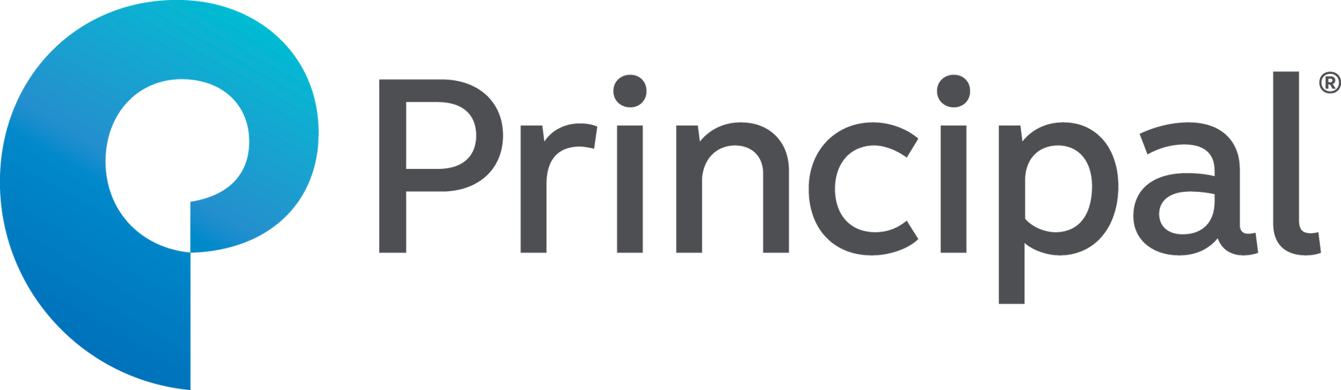 The Principal brand logo, featuring a blue circular graphic icon next to the company name 