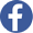 A white f in a blue circle on a white background.
