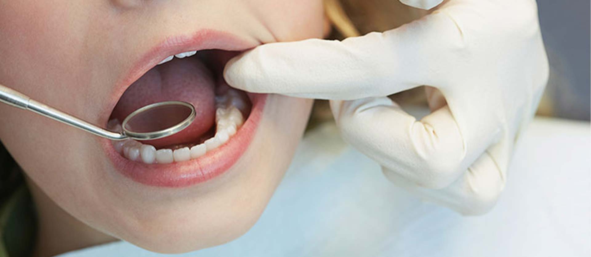 patient in centreville va getting teeth checked