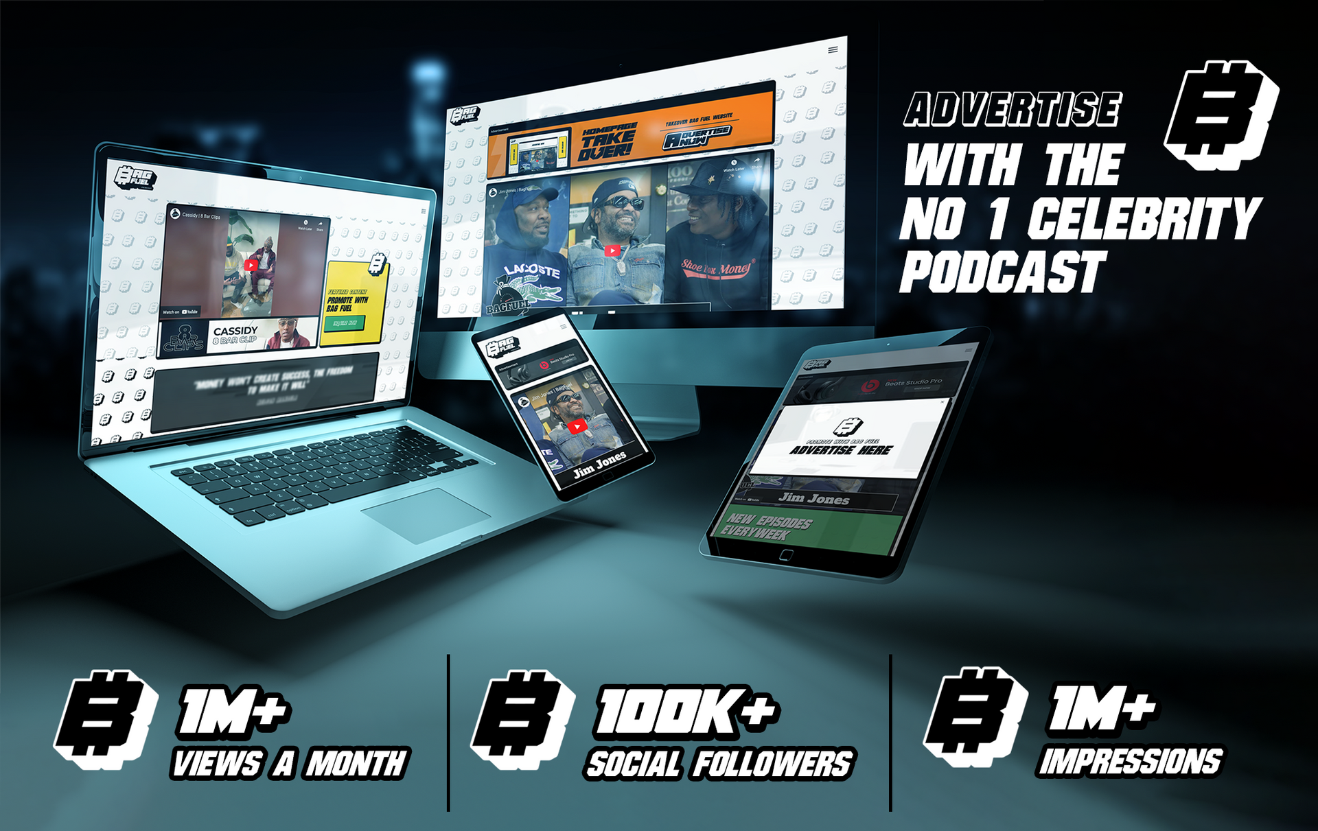 Advertise on Bag Fuel Podcast Website