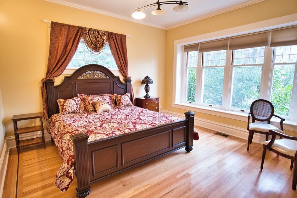 Bedroom with king bed