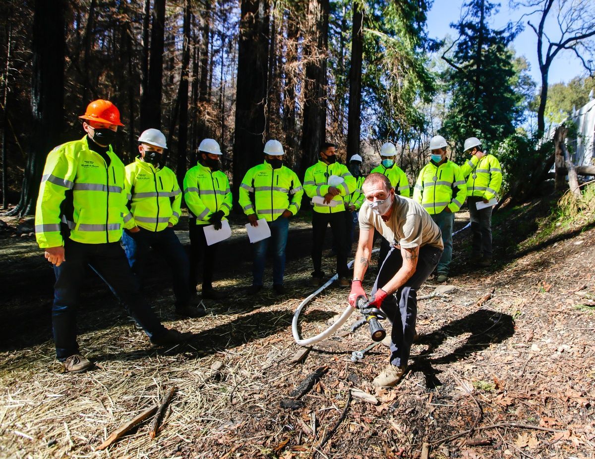 Fire mitigation work
