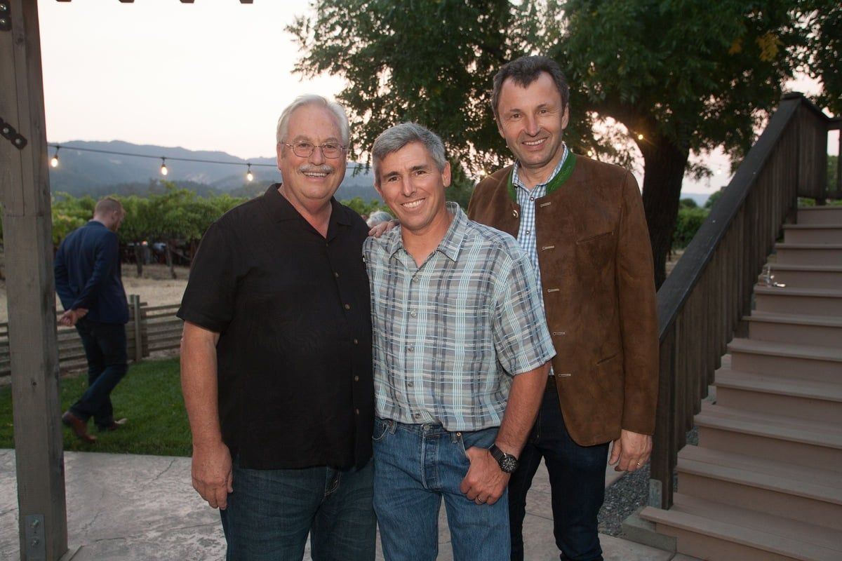 Mike Morisoli with winemaker and Castello team.