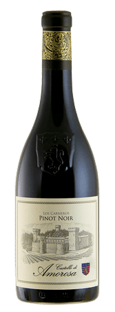 Wine bottle with label depicting a castle, 