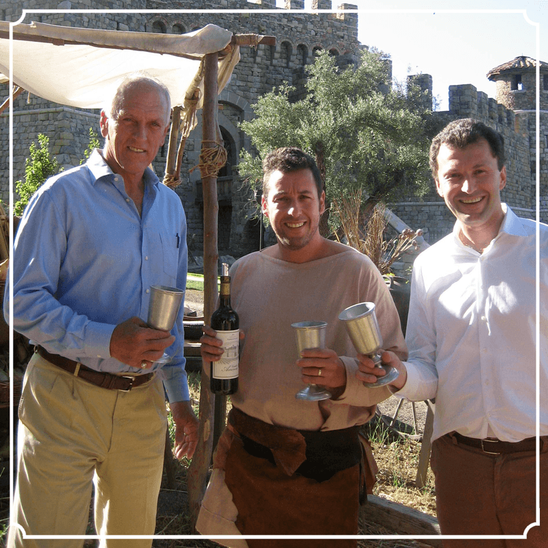 Adam Sandler at Castello di Amorosa