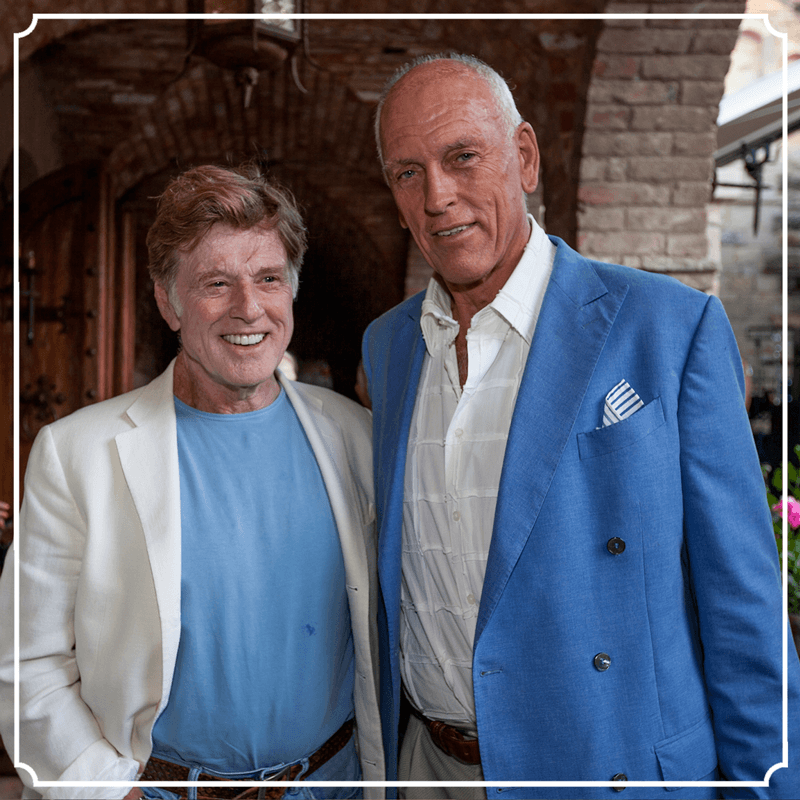 Robert Redford and Dario Sattui