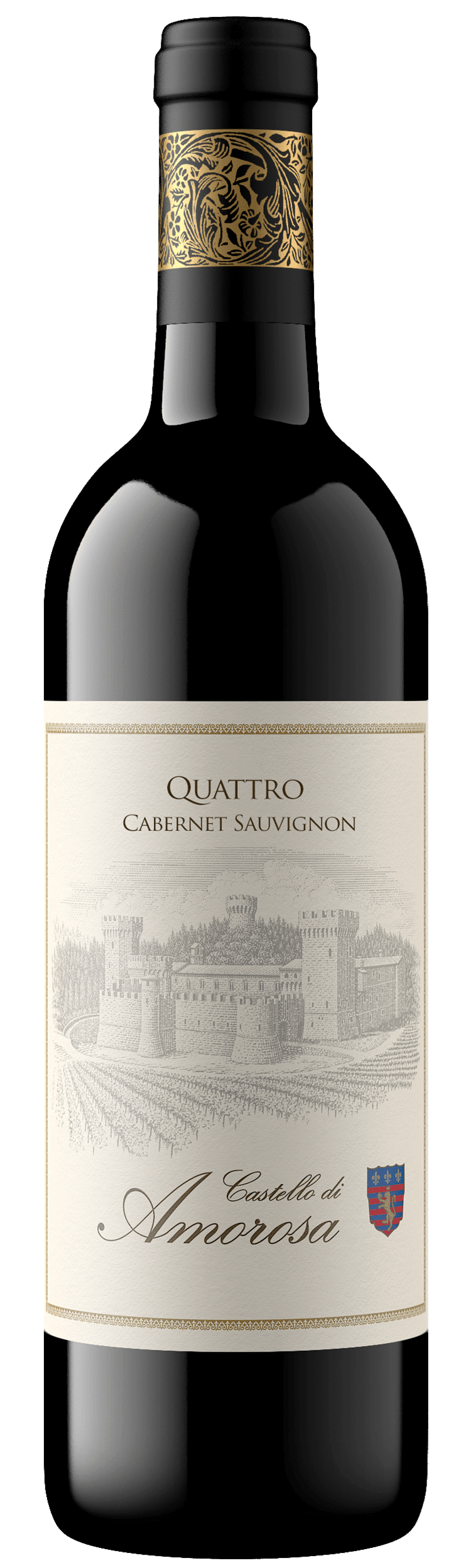 Quattro Napa Valley Cabernet Sauvignon bottle.