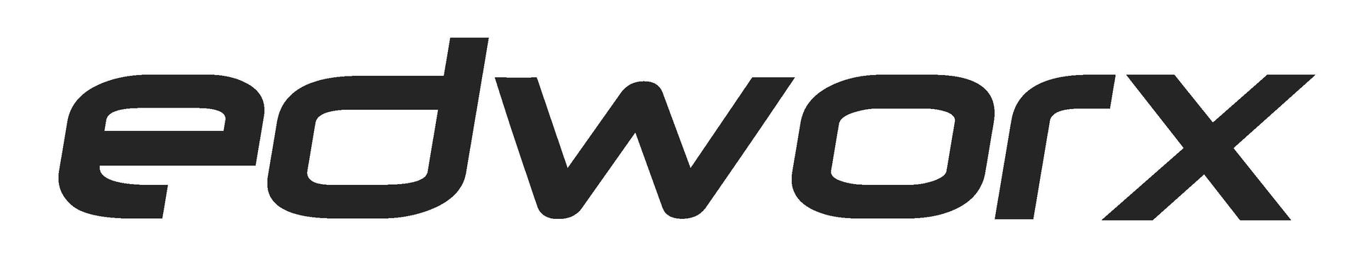 Edworx-Logo in schwarzen Kleinbuchstaben auf weißem Hintergrund