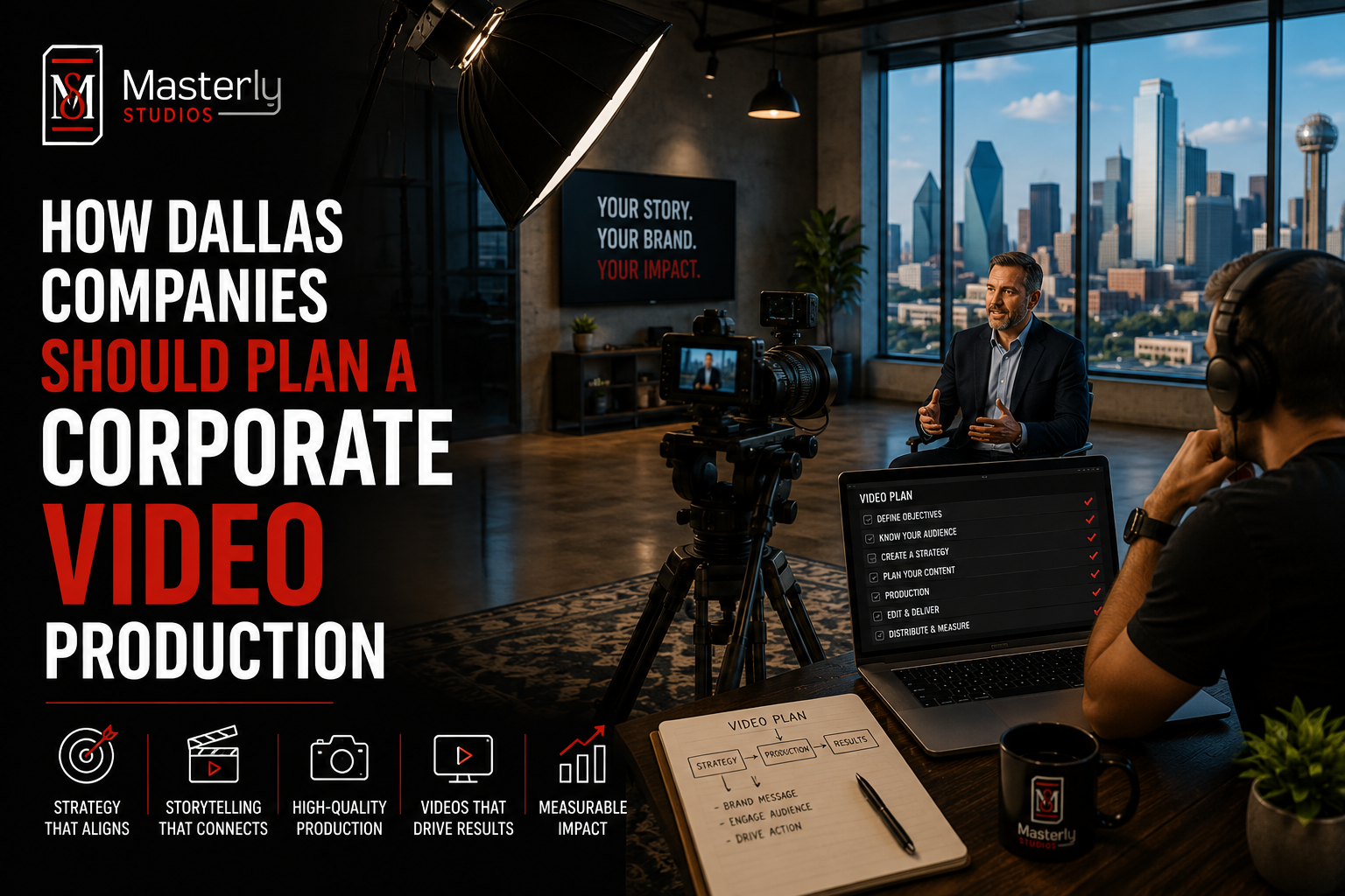 podcast studio with professionals