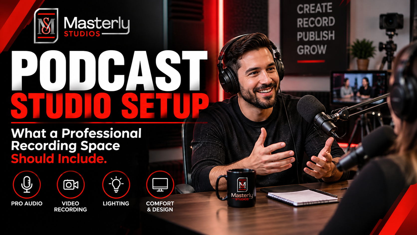 podcast studio setup