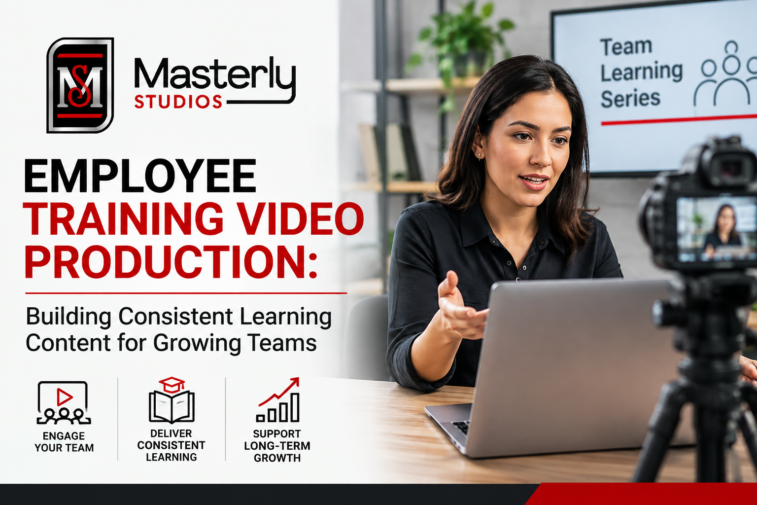 Professional employee training video production for corporate onboarding and internal learning.