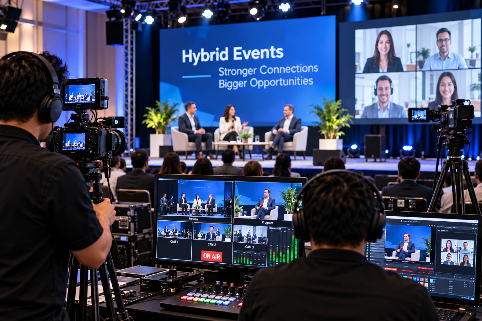 Livestream Production Company for Professional Hybrid Events