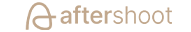 Aftershoot logo in tan text with a stylized lowercase “a” icon on a white background